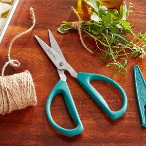 The Pioneer Woman Stainless Steel Shears with Sheath, Teal